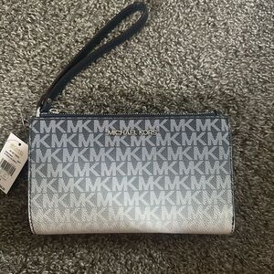 Michael Kors Navy and Silver Wallet